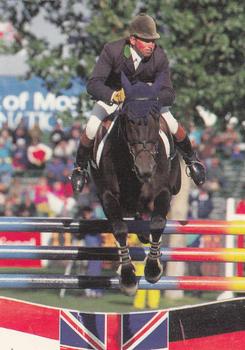 1995 Collect-A-Card Equestrian #22 Nick Skelton / Dollar Girl Front